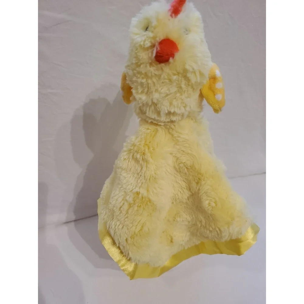 Cloud Island Baby Chick  Lovey Chicken Satin‎ Trim Embroidered Eyes Yellow 13
